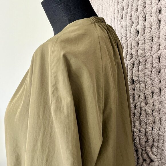 Zara Olive Green Cinched Jacket Size Medium - Picture 8 of 13